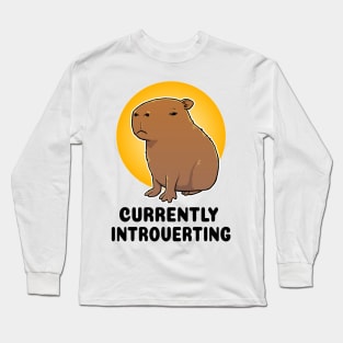 Currently Introverting Capybara Long Sleeve T-Shirt